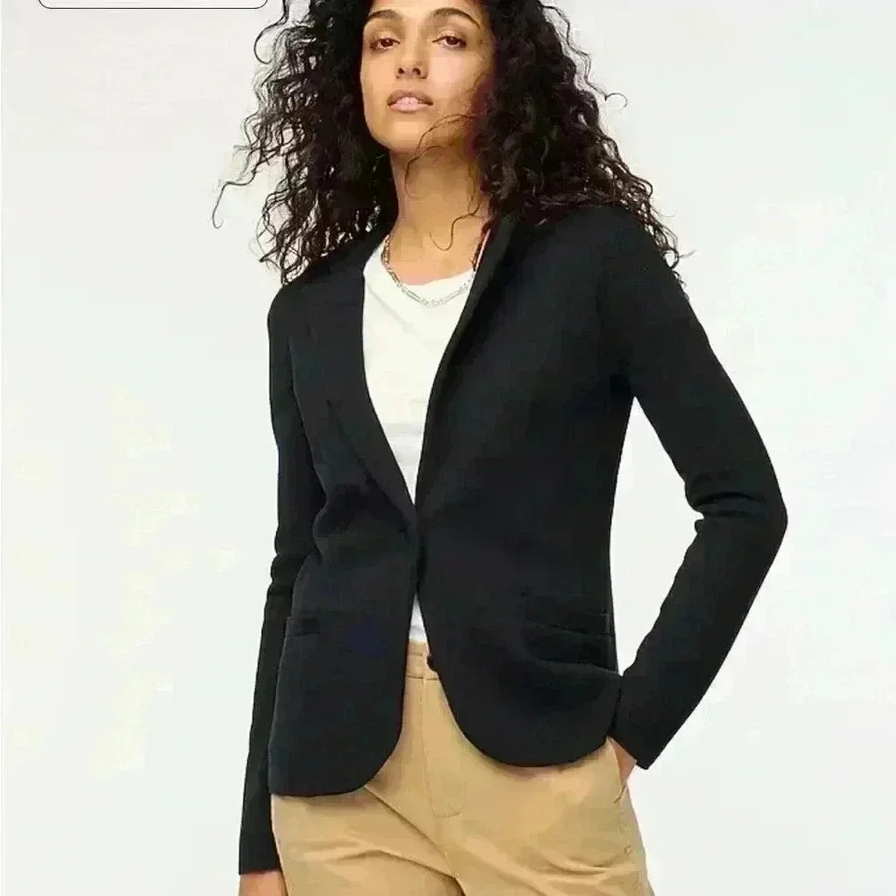 COPY - J. Crew merino wool and cottonn blend sweater blazer